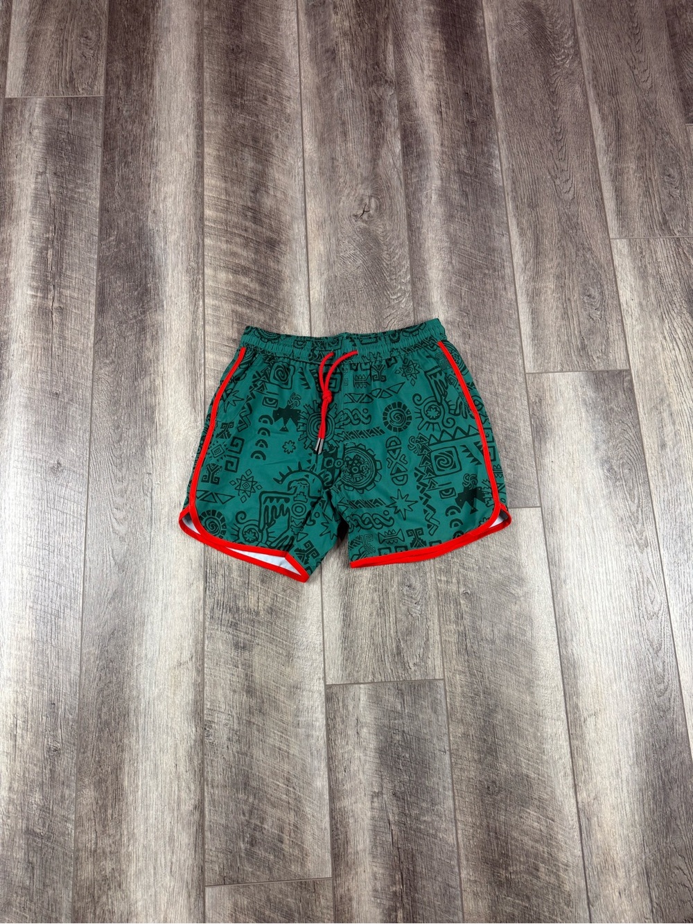Maamgic Mens Green Swim Trunks